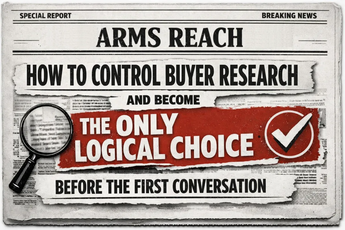 How to Control Buyer Research and Become the Only Logical Choice Before the First Conversation