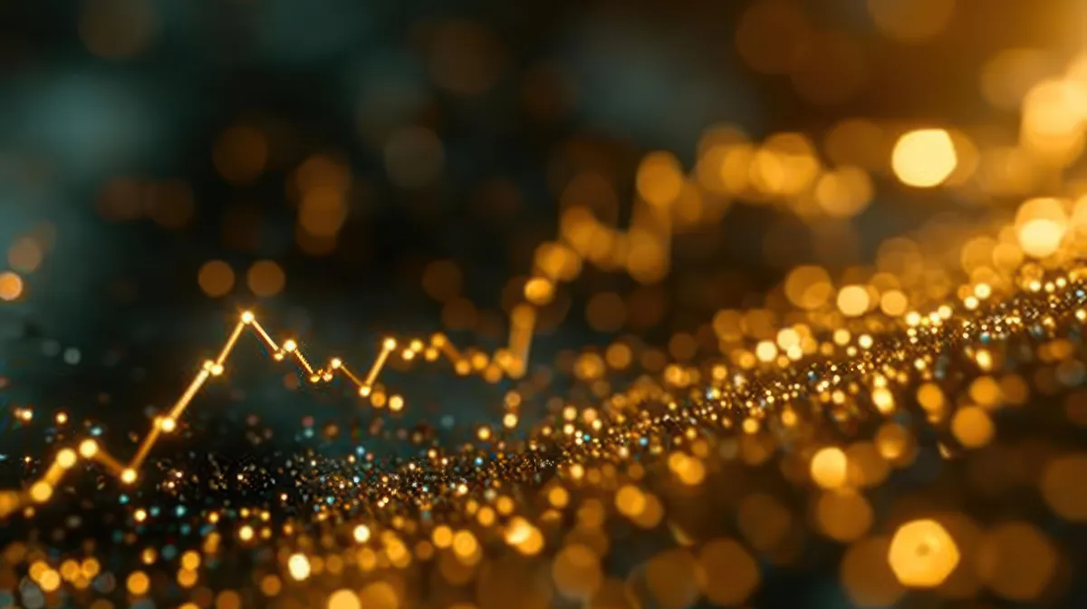 Image of a graph depicting an upward trend in revenue.