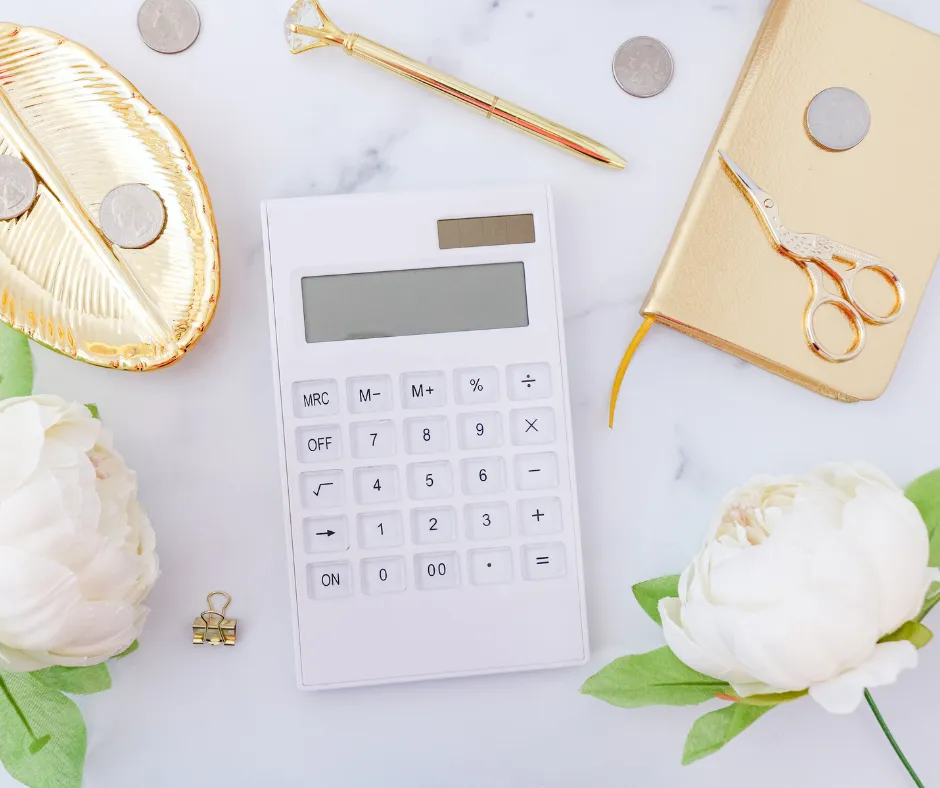 white Canon cash register