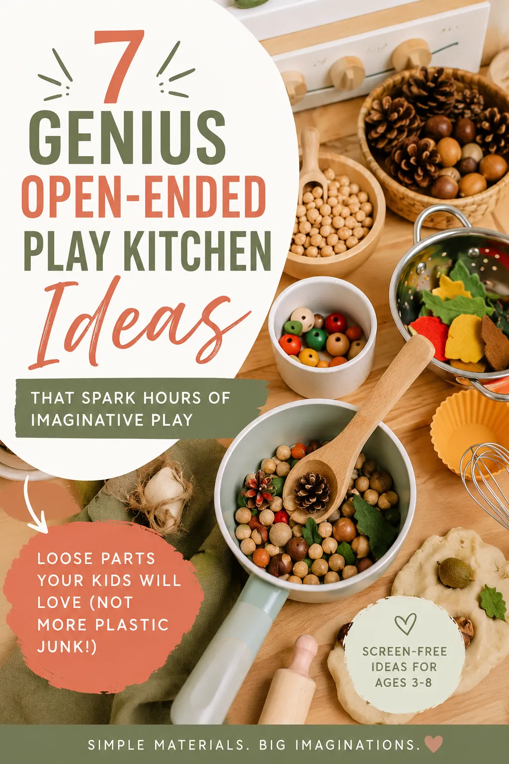 Open-Ended Play Kitchen Ideas: 7 Loose Parts That Keep Kids Playing Longer