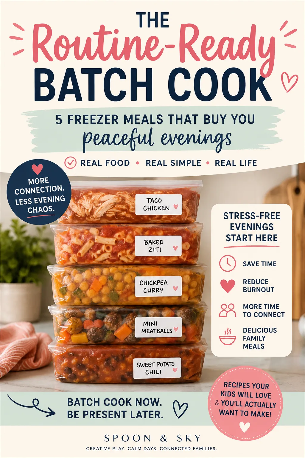 The "Routine-Ready" Batch Cook: 5 Freezer Meals That Buy You Back Your Evenings