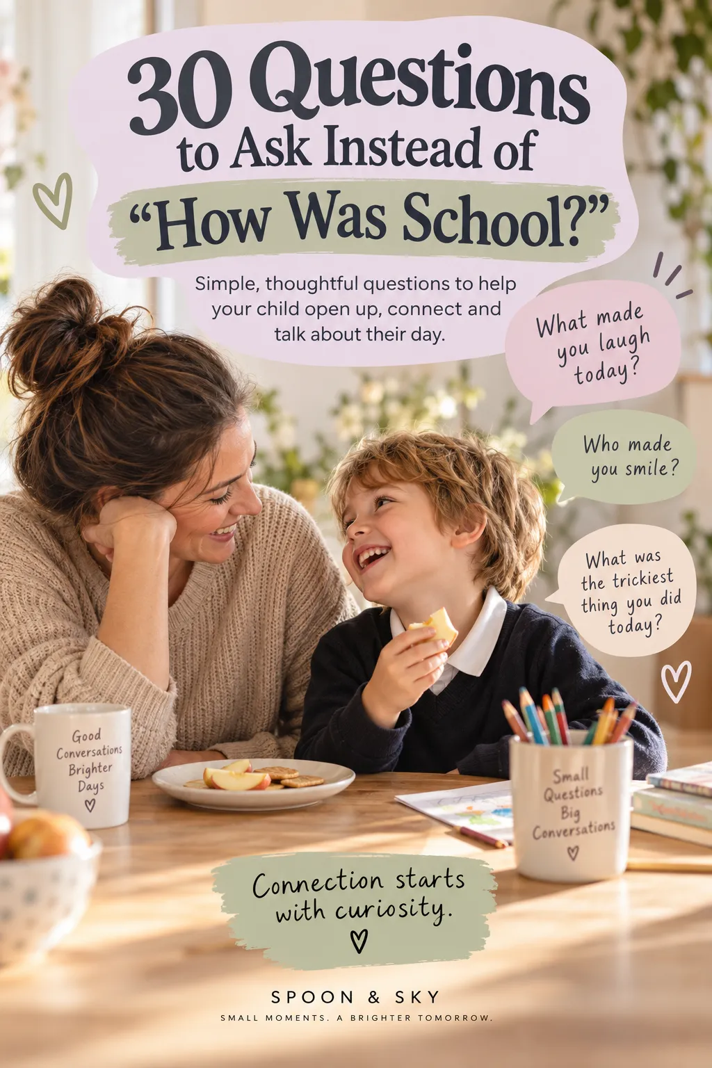 “How Was School?” “Fine.” — 30 Questions to Actually Get Your Child Talking About Their Day