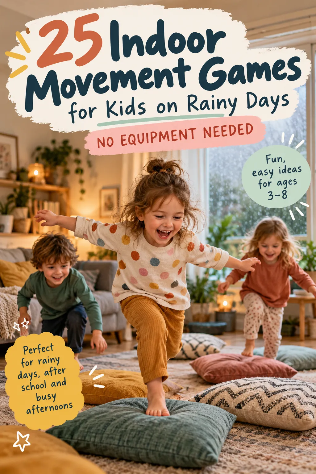 25 Indoor Movement Games for Kids on Rainy Days