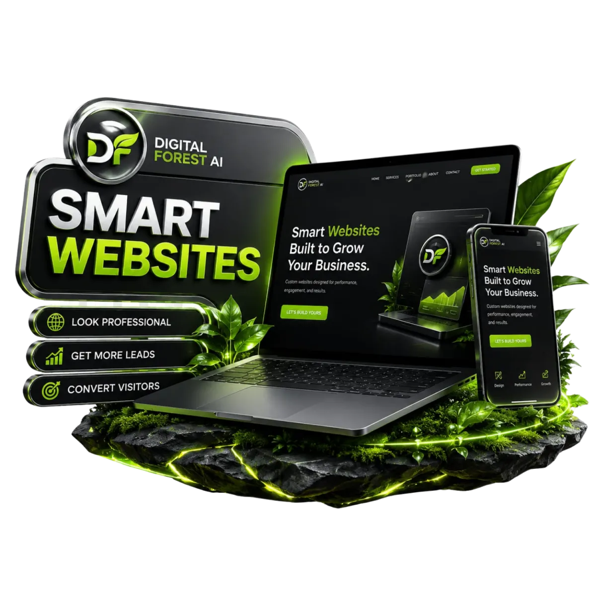 Digital Forest AI CRM dashboard for managing leads and customer enquiries