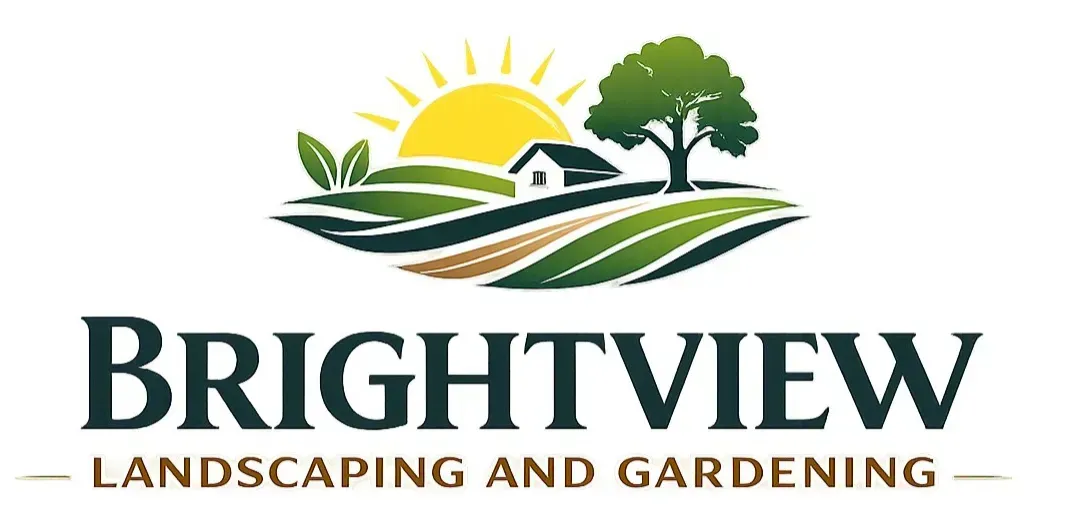 Brightview Landscaping and Gardening logo, Christchurch landscaping, gardening, fencing and decking specialists