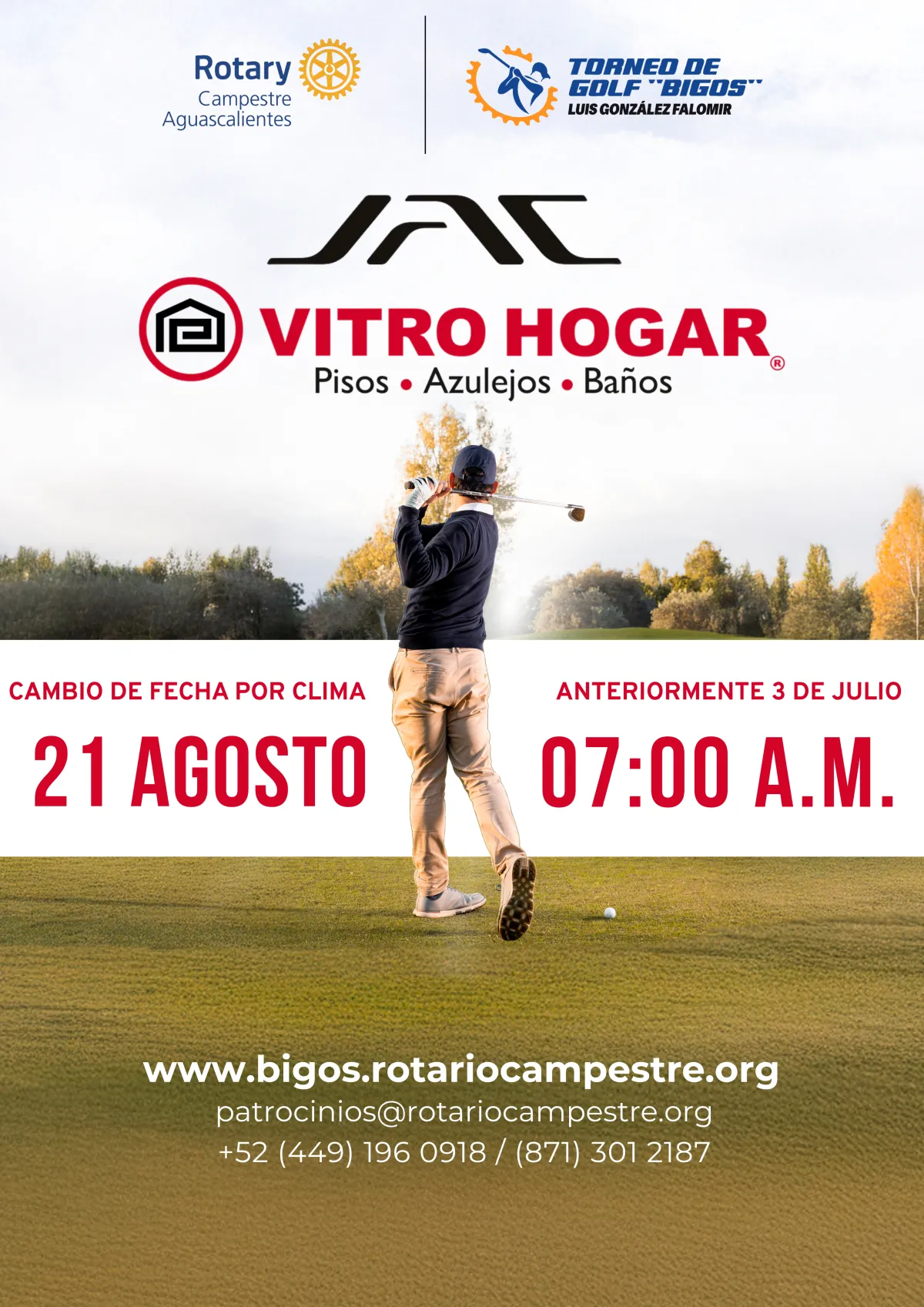 Poster torneo de golf "Bigos"