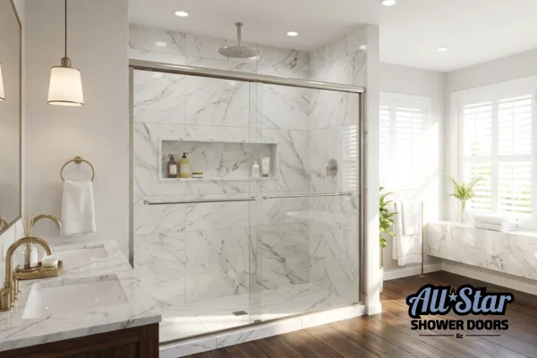 Semi-Frameless Shower Doors in Woodstock: The Complete Guide