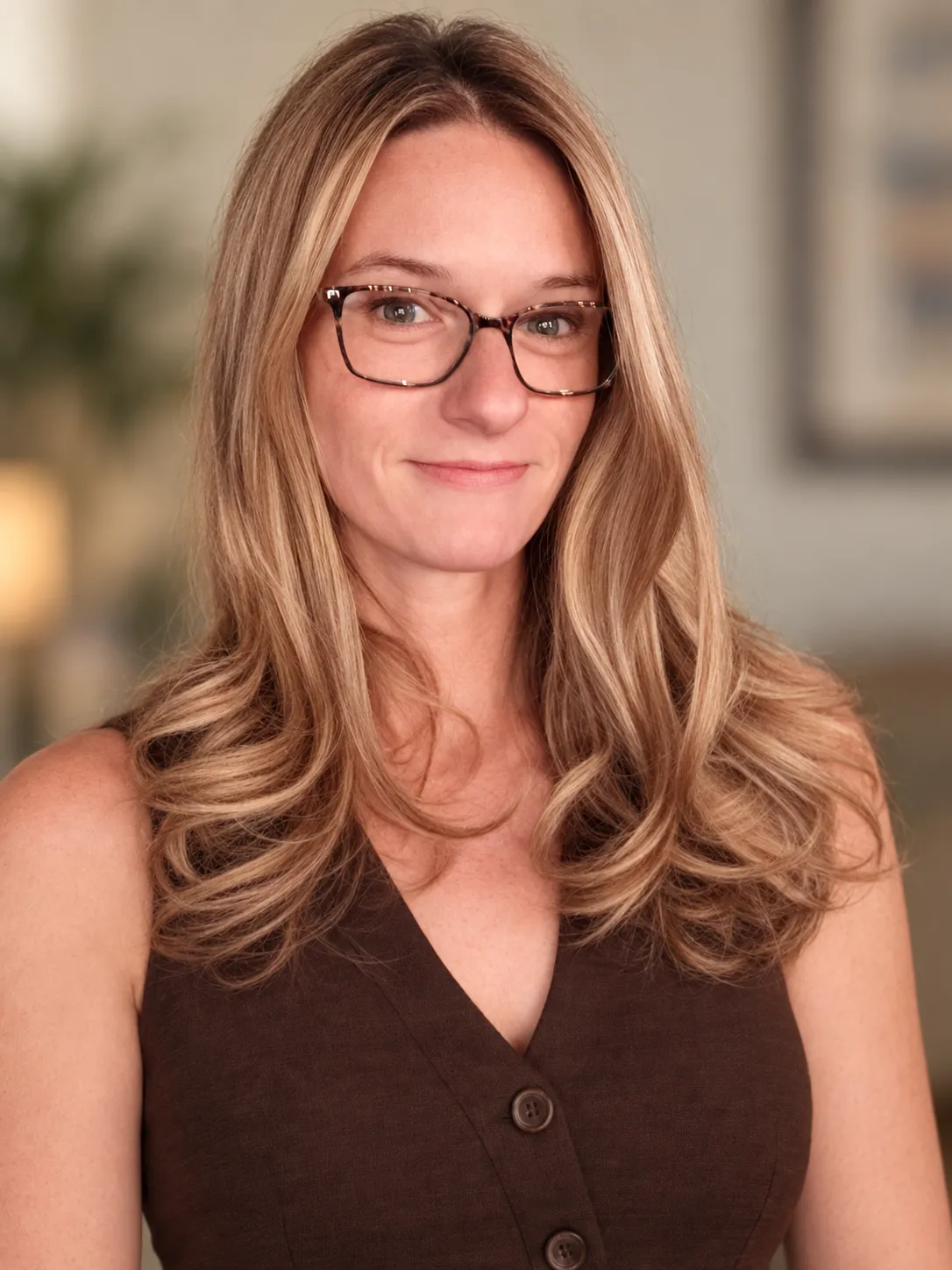 Framed editorial portrait of Gwen Claussen