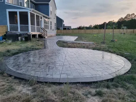 Portsmouth Concrete builds and installs Patio