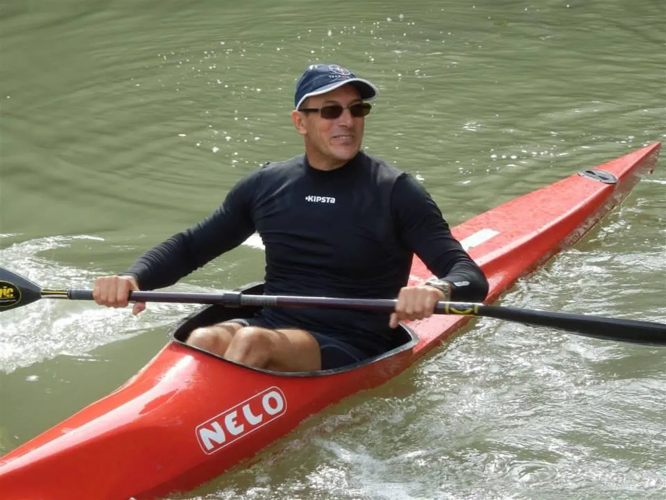 Alvise Cavalierein Kayak