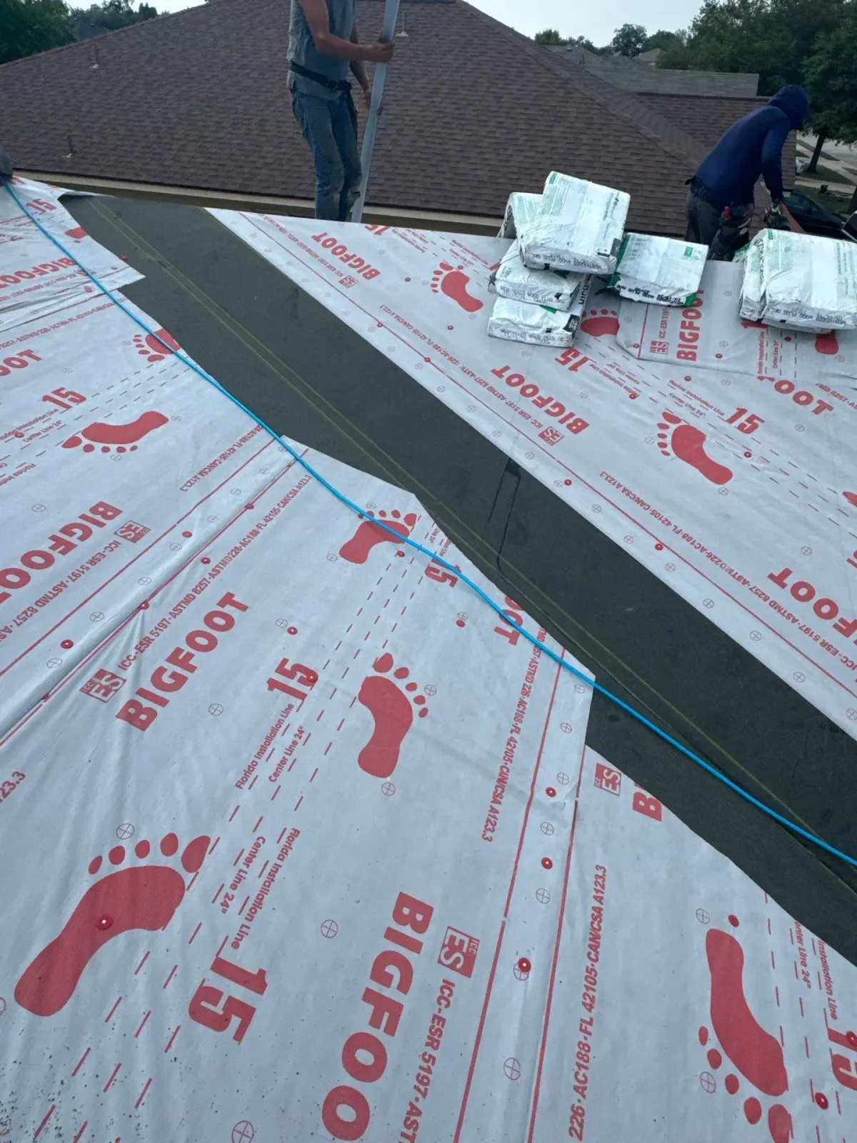 Roof Repair work on progress