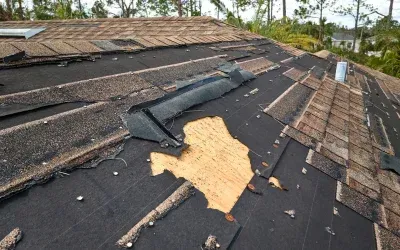 roof damage due to storm
