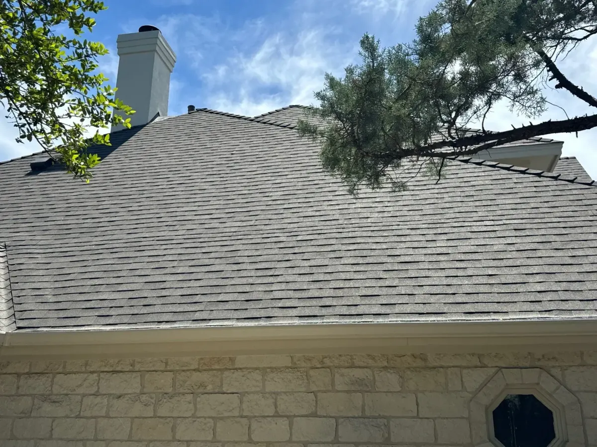 A beautifully executed roof installation in Cedar Park, Texas with Red Oak Roofworks & Restoration.