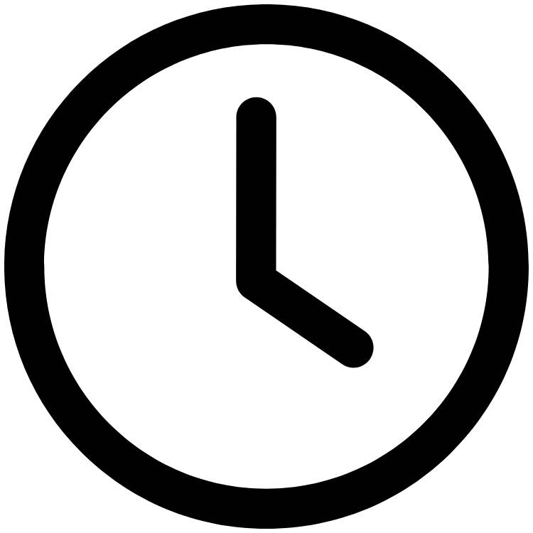 Clock icon representing office hours information