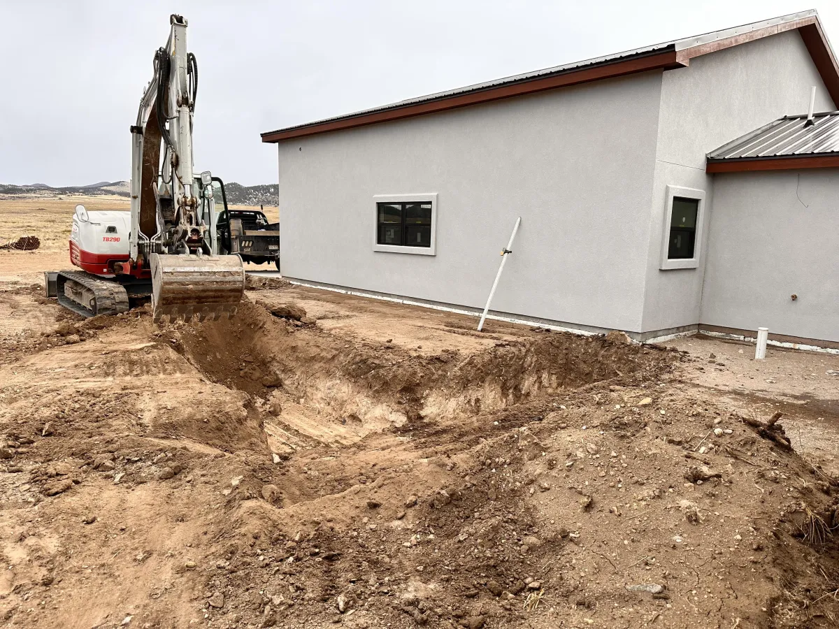 Miniature industrial complex with glowing lights