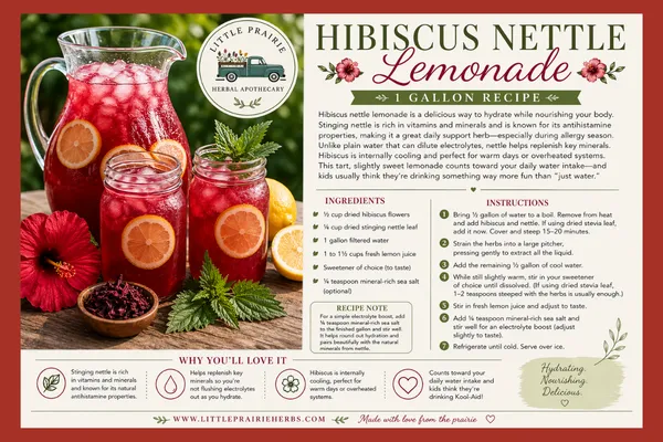 Hibiscus lemonade