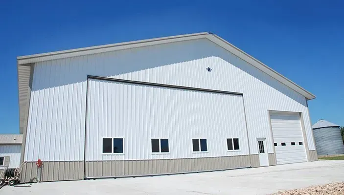 Spacious workshop metal building from Harrisonburg Metal Buildings