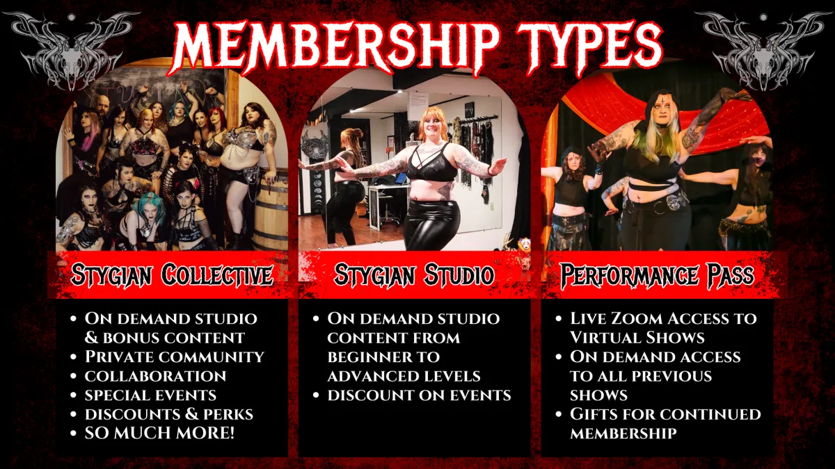 Stygian Dance Memberships Collective Studio Performance Pass