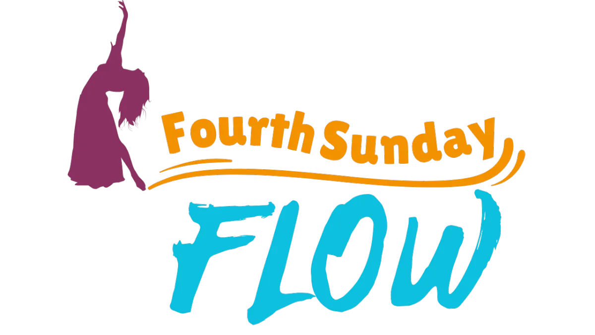 St. Louis Belly Dance Classes Fourth Sunday Flow logo with belly dancer sihouette