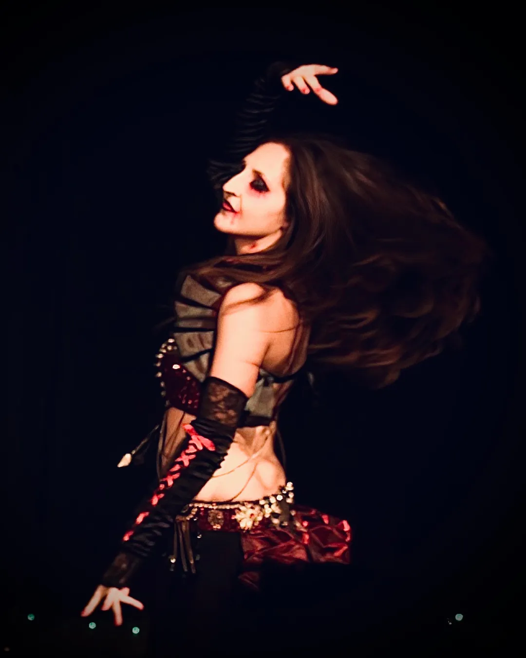 Talina fusion dancer spinning