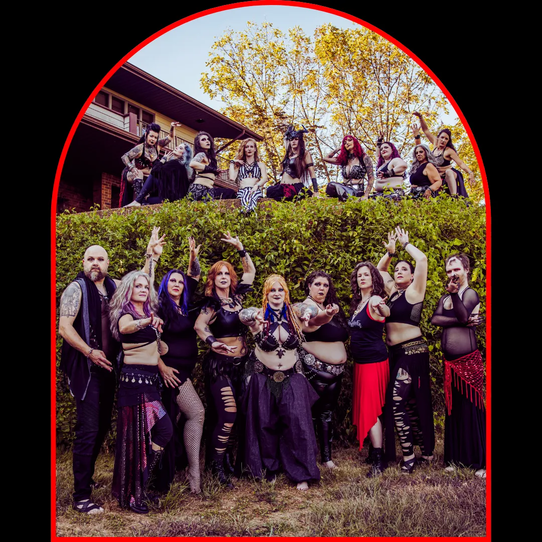 Stygian Collective outdoors group photo dancers