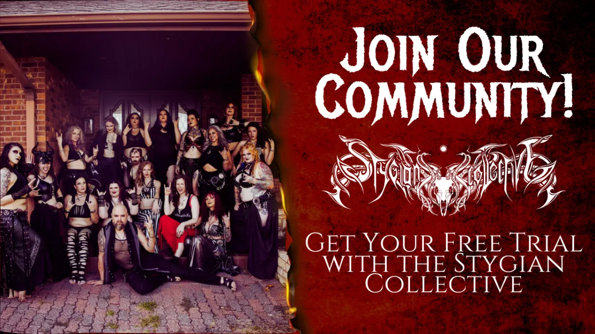 Join our community free trial with the Stygian Collective belly dance