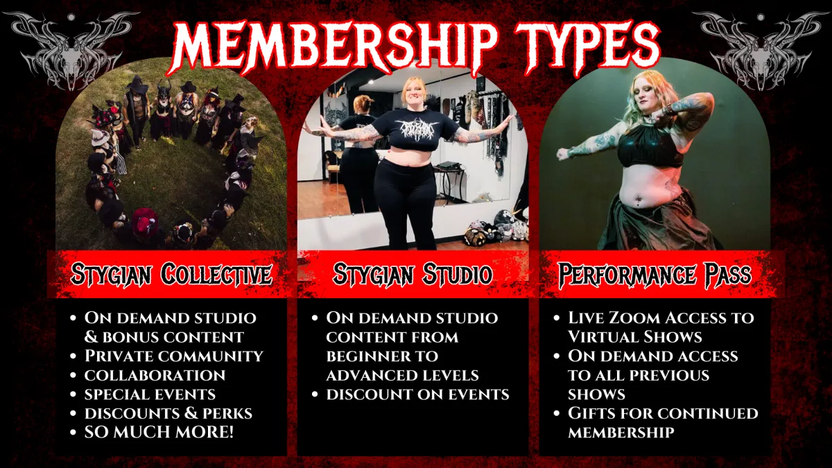 Stygian Dance Memberships Collective Studio Performance Pass