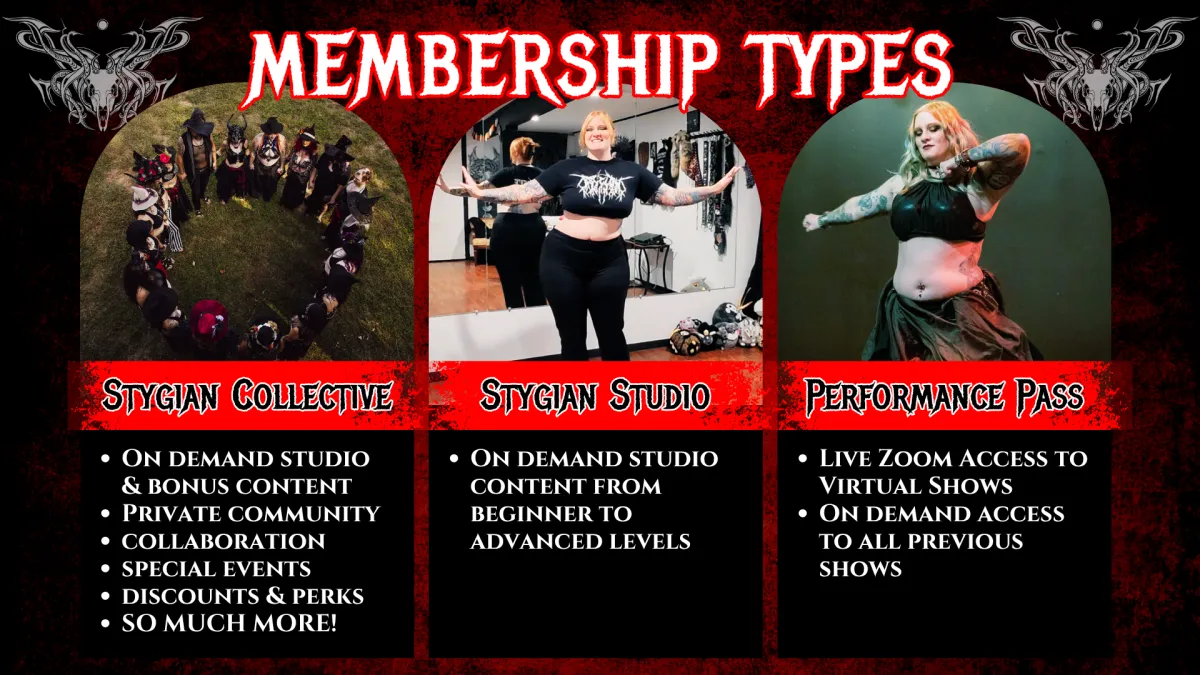 Stygian Dance Memberships Collective Studio Performance Pass