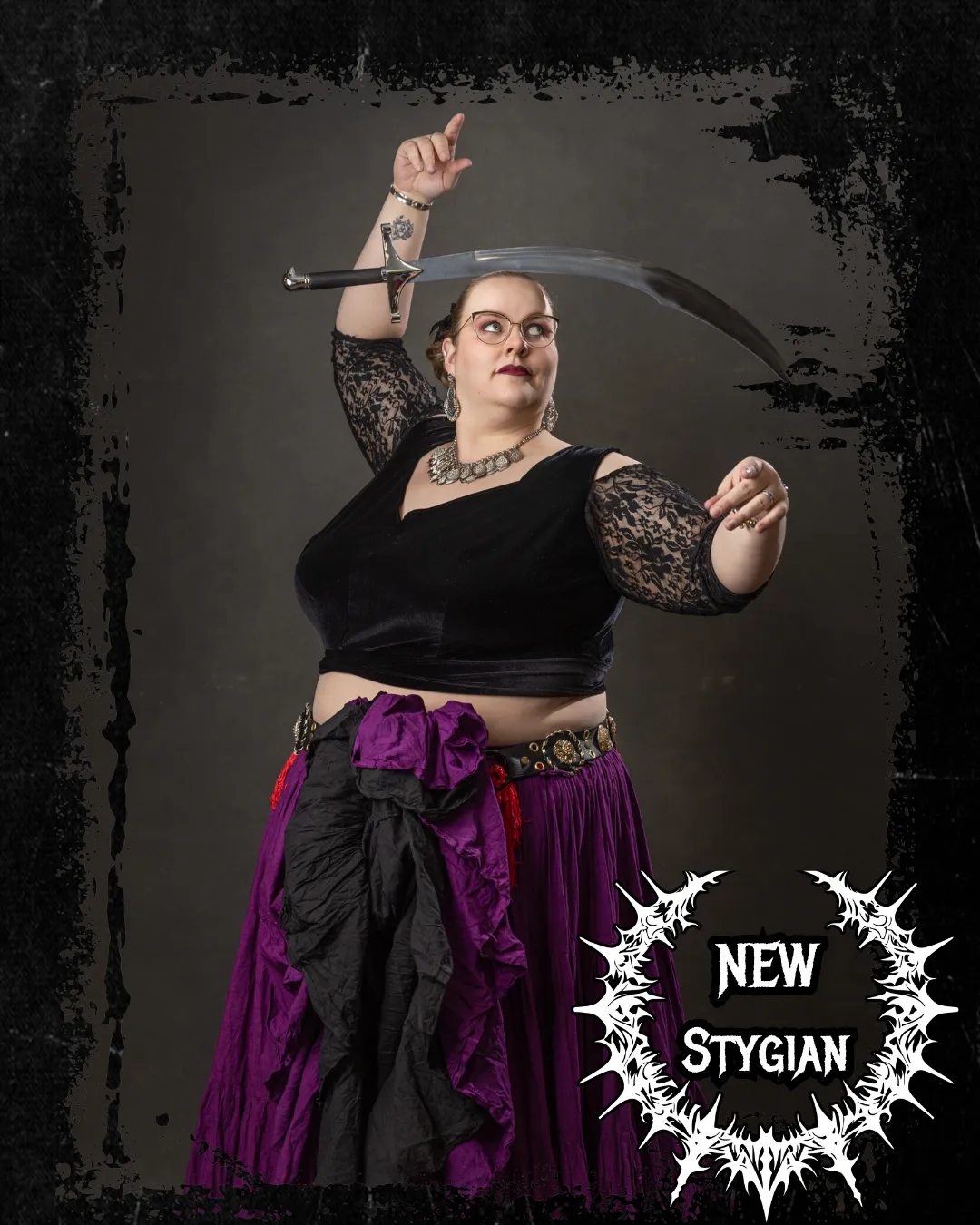 Sorine Sky dark fusion goth belly dancer