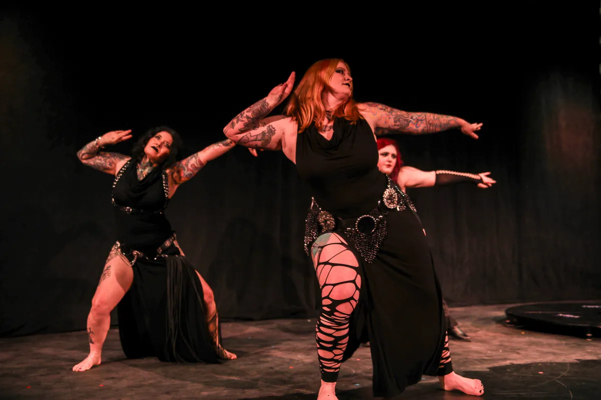 Gothic dark fusion belly dancers the Stygian Collective Las Vegas