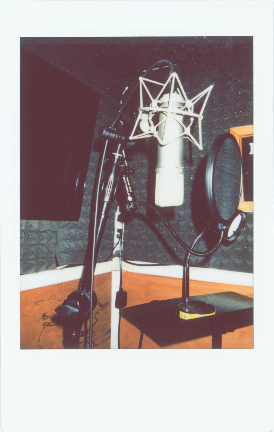 Voice actress recording British and American accented voice over
