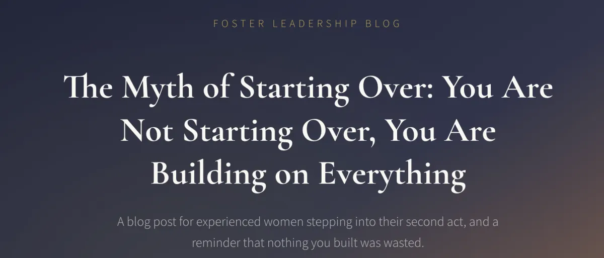 Coach Dezi, business strategist and leadership coach for second act women entrepreneurs building on decades of corporate experience