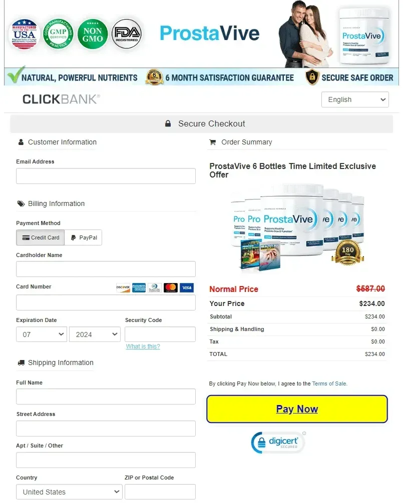 Prostavive Official website order
