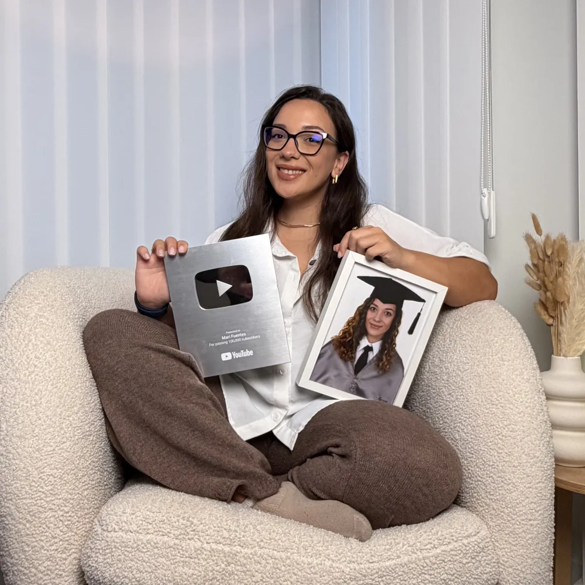 Mari Fuentes en su setup