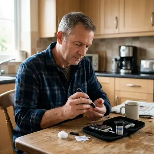 Woman holding stomach and experiencing intermittent fasting metabolism effects.