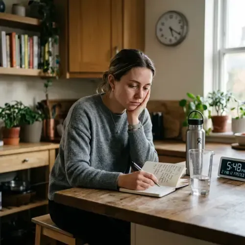 woman writing down the 24 hour fasting benefits