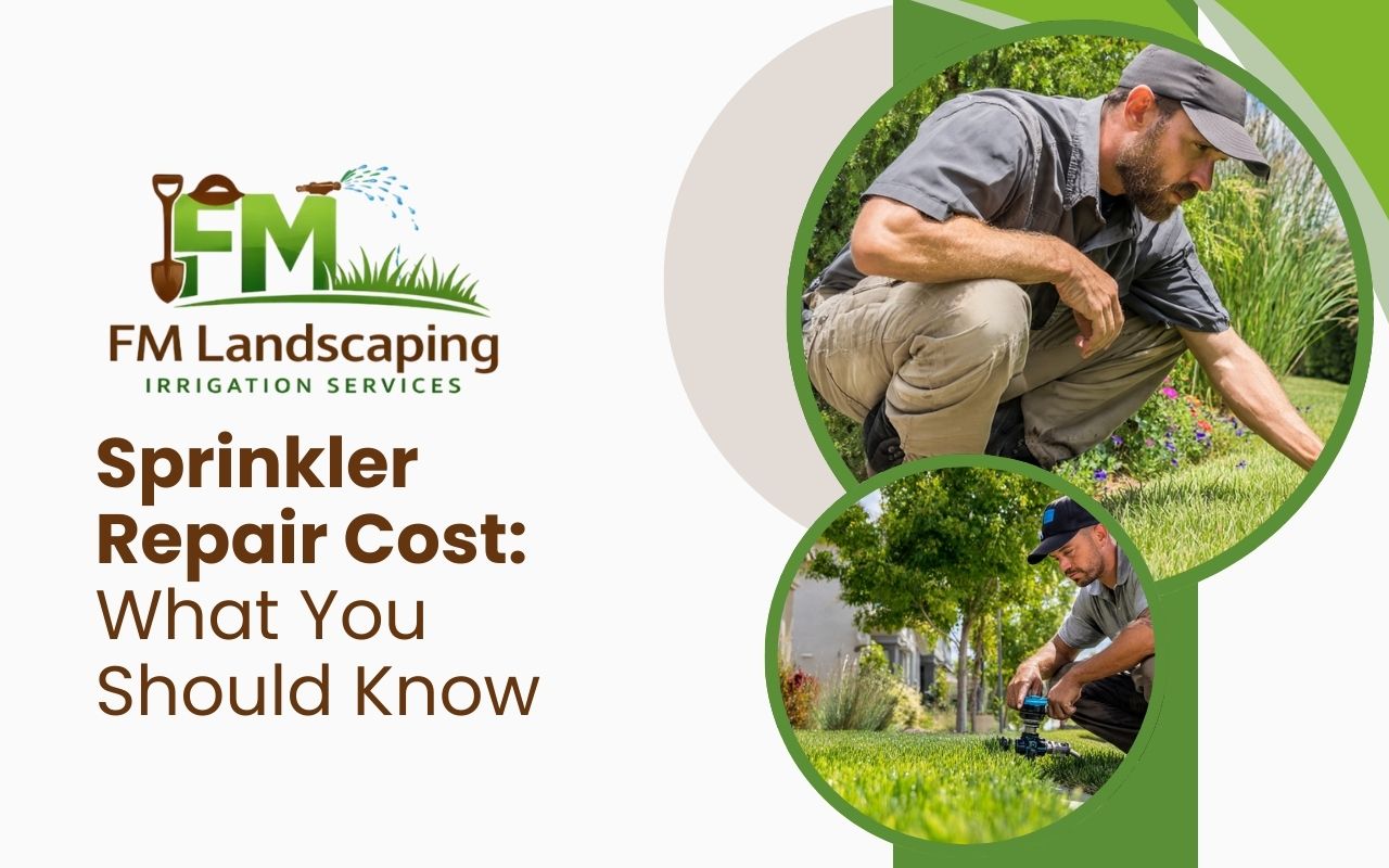 Technician checking a yard system to estimate sprinkler repair cost accurately