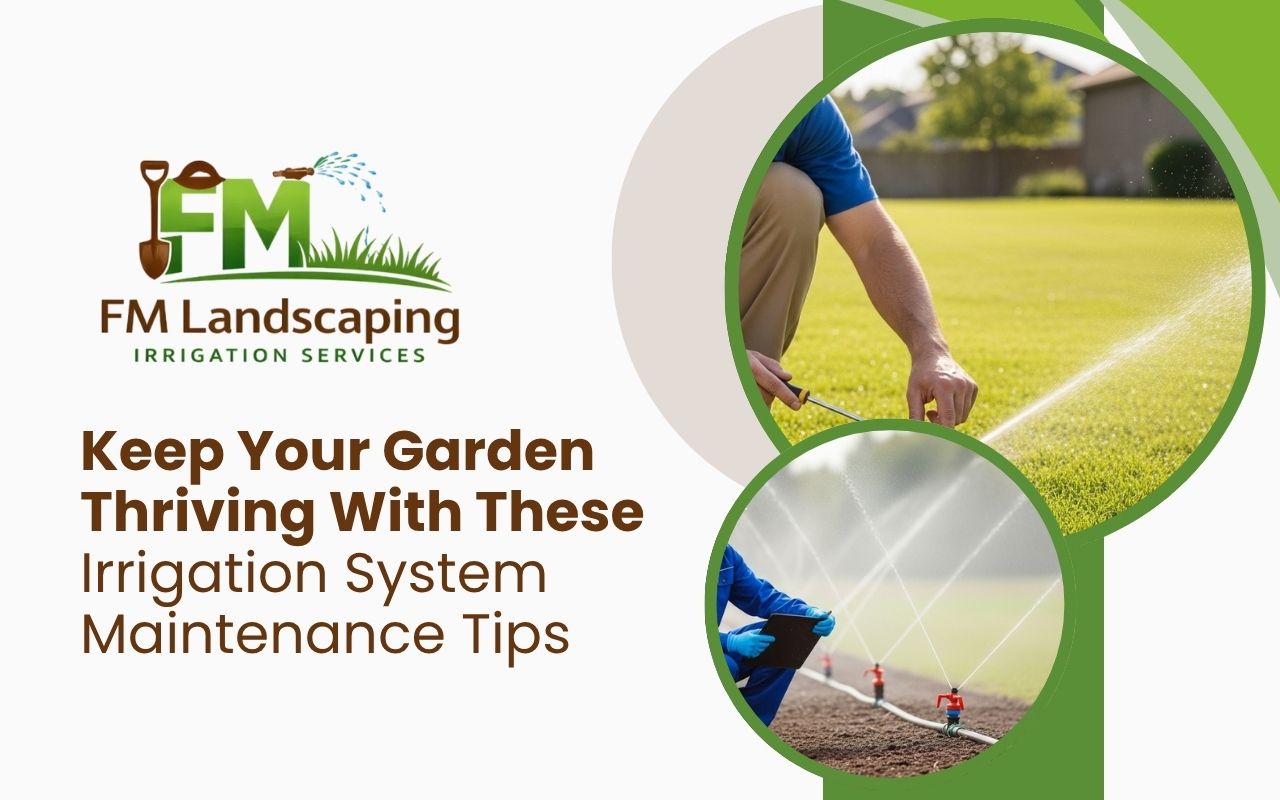 technician performing irrigation system maintenance tips with sprinkler check