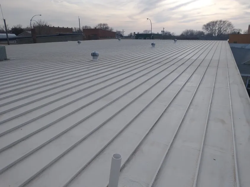 Industrial facility with new Florida-compliant standing seam metal roof