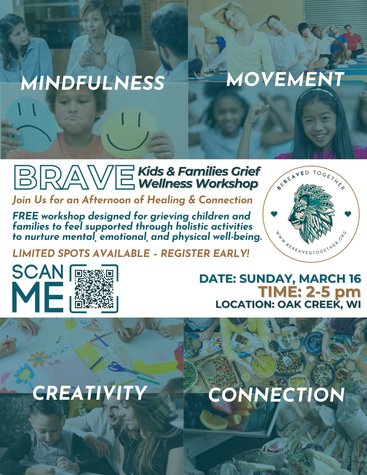 BRAVE Kids and Families Event Flier