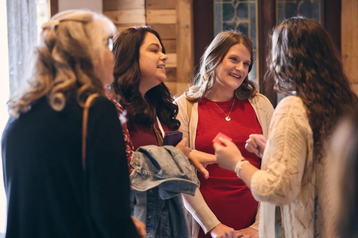 bereaved mothers conference women talking