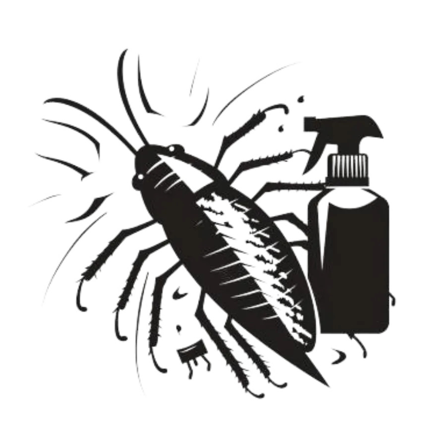 Silverfish with spray bottle