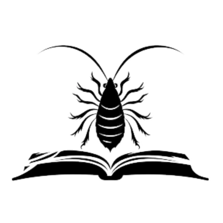 Silverfish Sitting on an open book