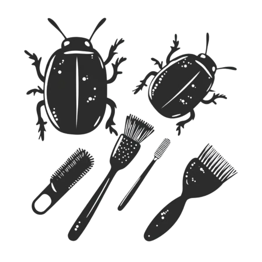 Pillbug with cleaning equipments