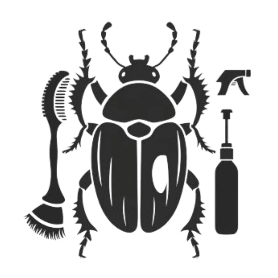 Beetle with cleaning equipments