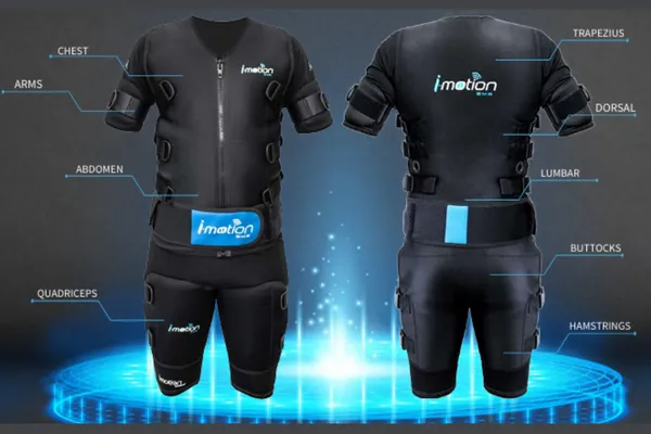 i-motion EMS-dräkt för helkroppsträning med elektroder