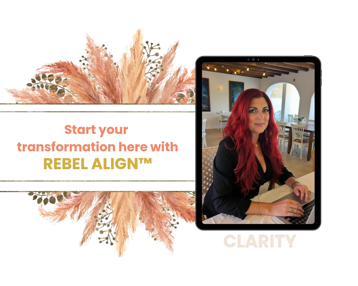 Woman with red hair and hart glasses