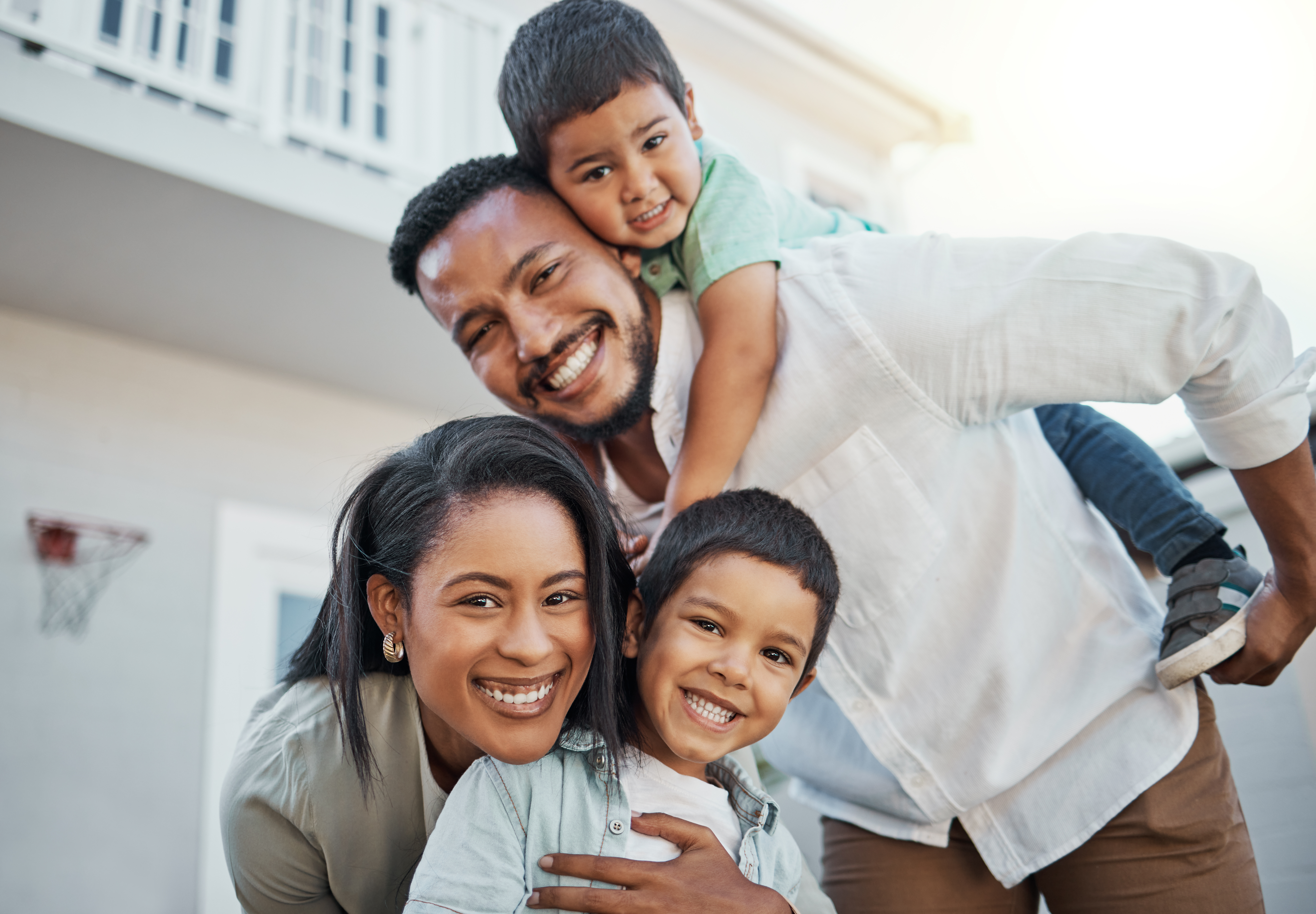 happy and successful family