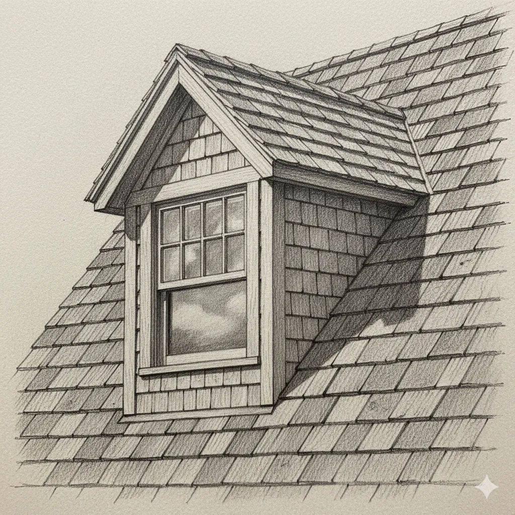 a house with a broken window