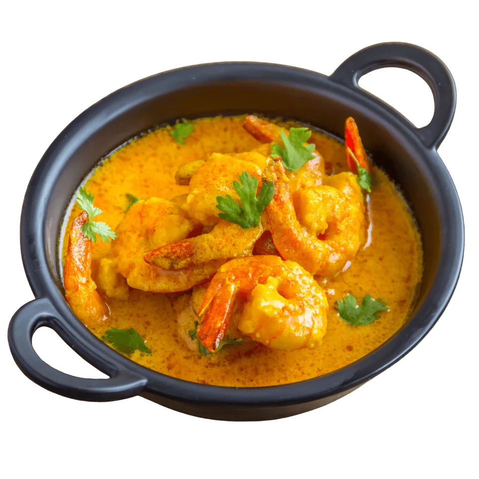 African-inspired meals Curry Shrimp
